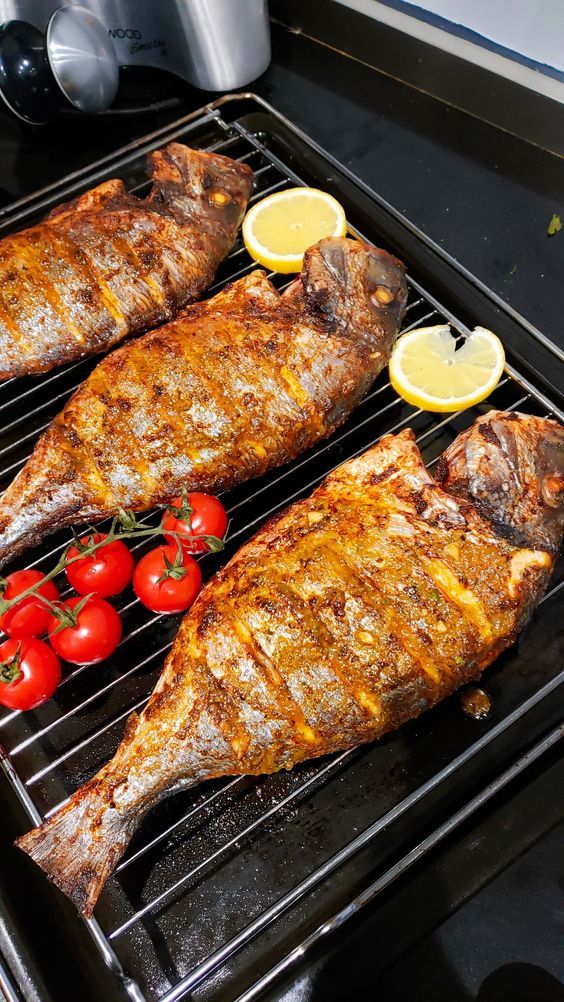 Charcoal grilled Fish