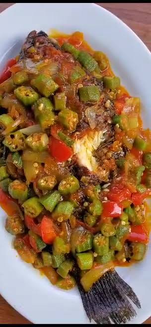 Okra Fish with Nshima
