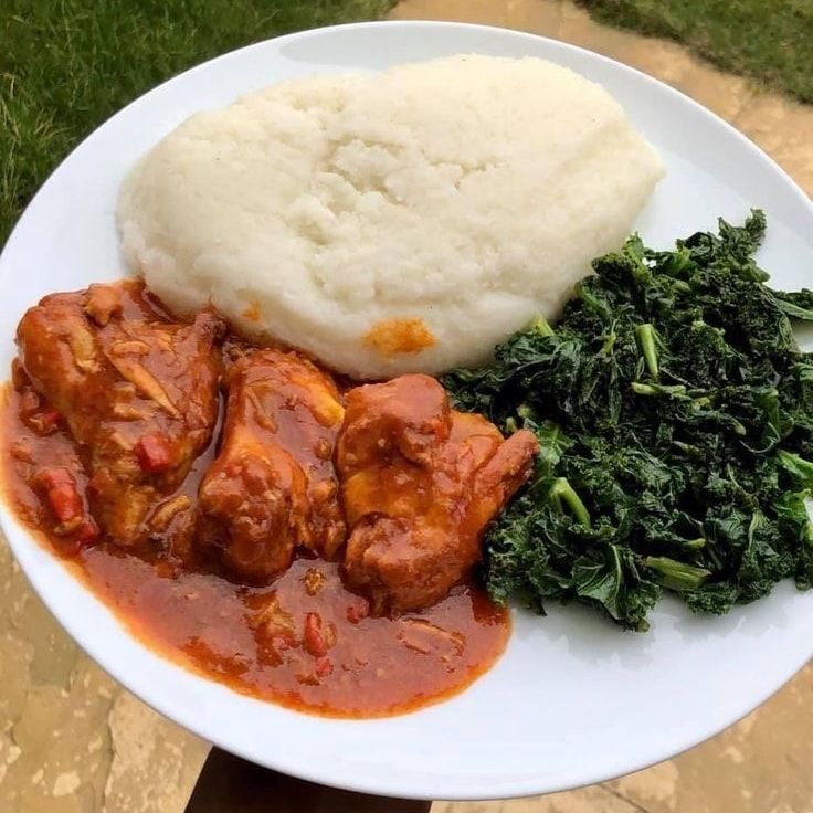 Beef stew with Nshima